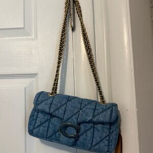 Coach denim Quilted Tabby Shoulder Bag